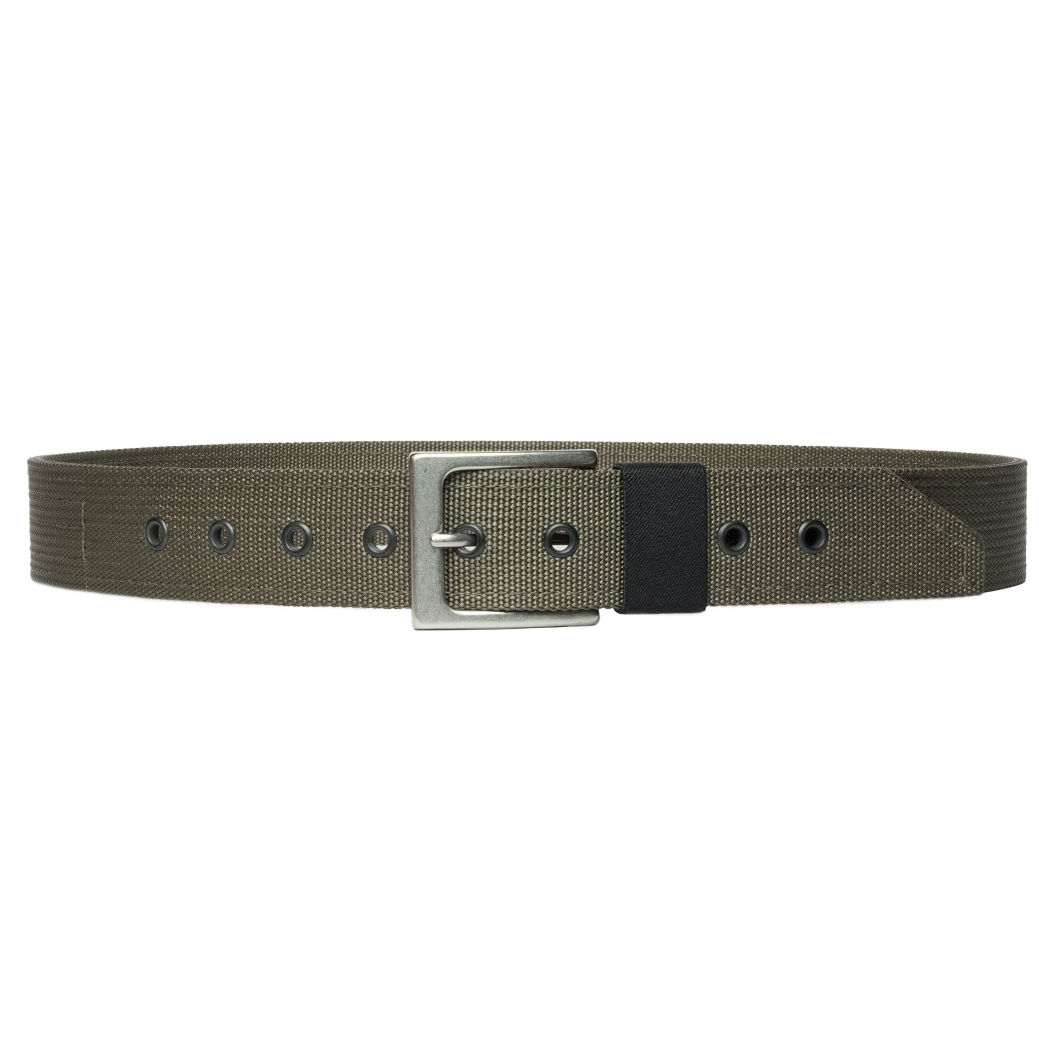 Emissary EDC Belt in Ranger Green with Silver Buckle