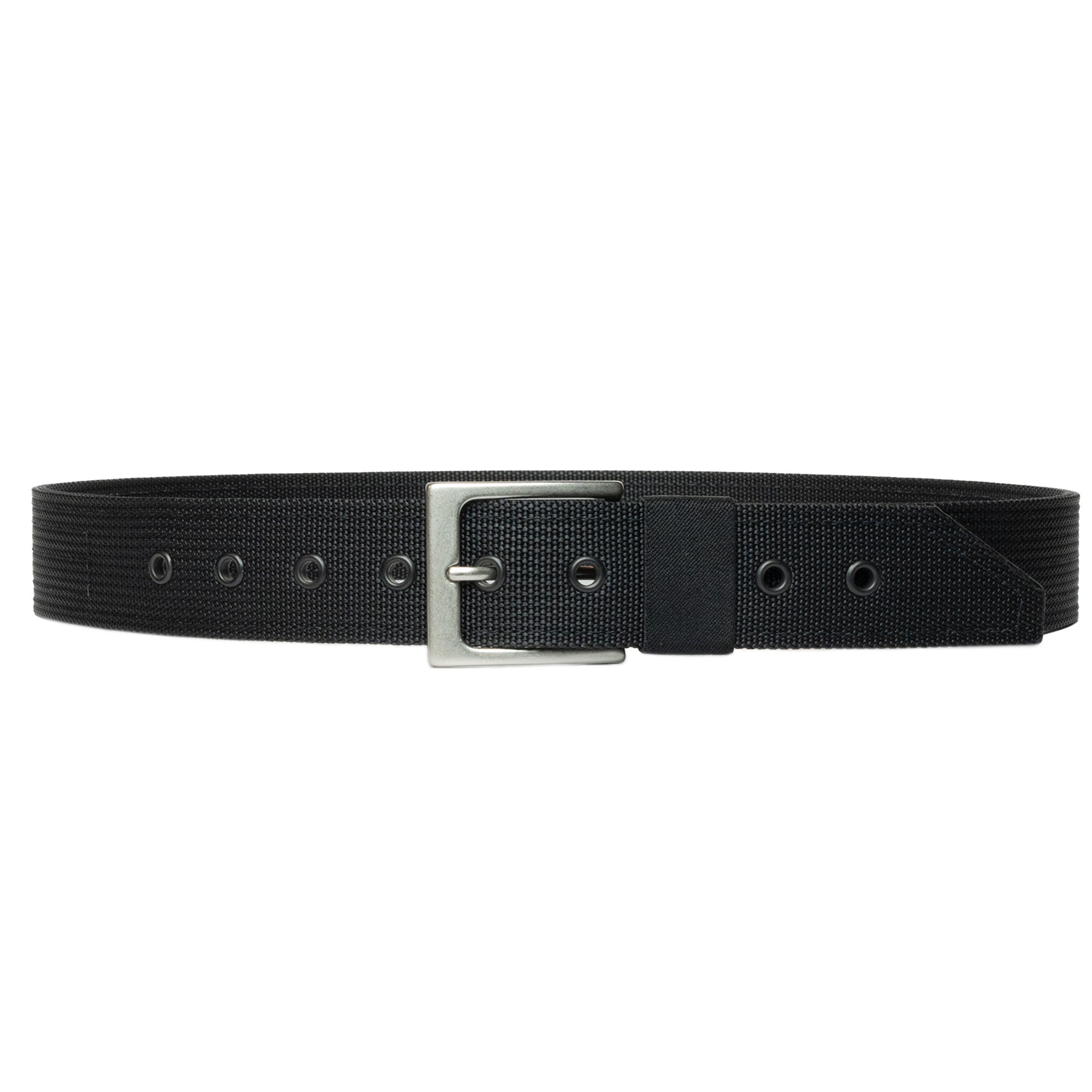 Emissary EDC Belt in Black with Silver Buckle