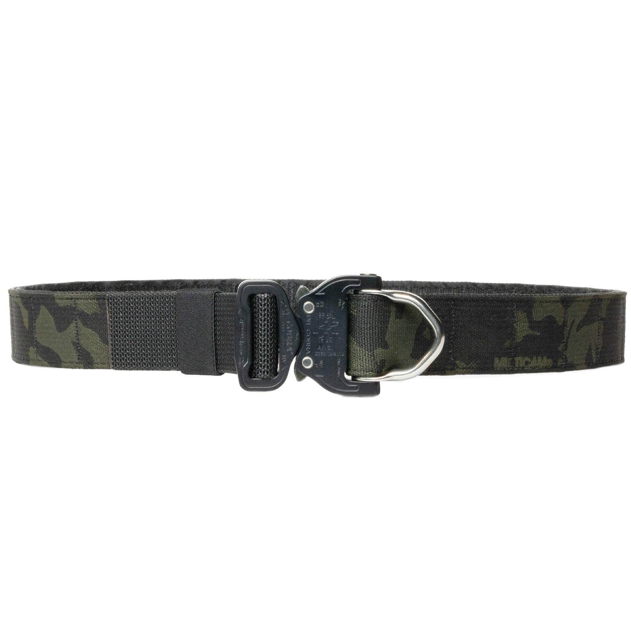 Ciguera Gear Company Battlewagon War Belt in Multicam Black that is the ideal choice as a duty belt. It's made in the USA and uses licensed Multicam Black webbing from Crye Precision. The Buckle is a Austri Alpin Cobra buckle.